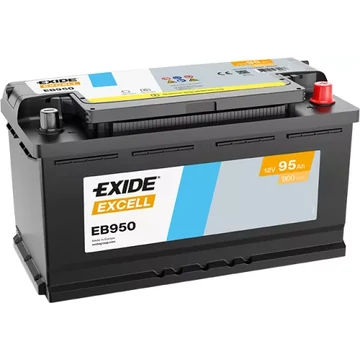 EXIDE Excell EB950 12V 95Ah 800A szgk akkumulátor  j+