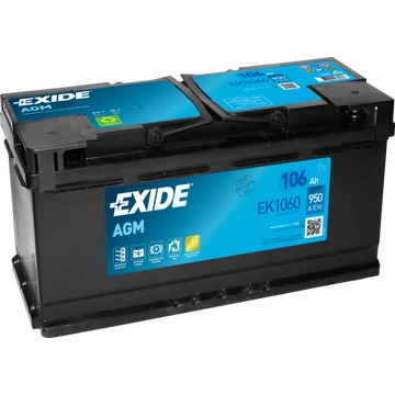 EXIDE AGM EK1060 12V 105Ah 950A szgk akkumulátor j+