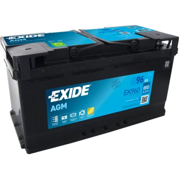 EXIDE AGM EK960 12V 96Ah 850A szgk akkumulátor j+