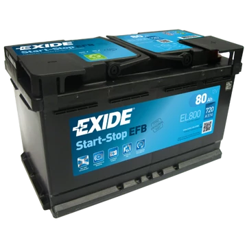 EXIDE ECM EL800 12V 80Ah 720A szgk akkumulátor j+