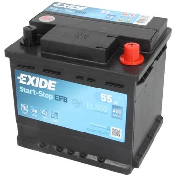 EXIDE Start-Stop EFB EL550 12V 55Ah 480A szgk akkumulátor j+