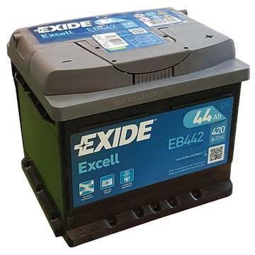 EXIDE Excell EB442 12V 44Ah 420A szgk akkumulátor j+