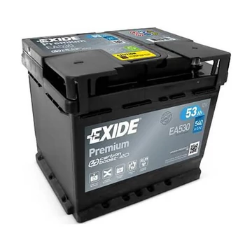 EXIDE Premium EA530 12V 53Ah 540A szgk akkumulátor j+