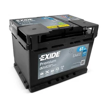 EXIDE Premium EA612 12V 61Ah 600A szgk akkumulátor j+