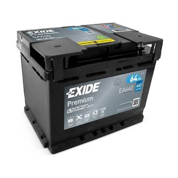 EXIDE Premium EA640 12V 64Ah 640A szgk akkumulátor j+