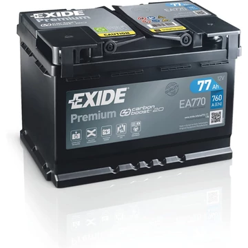 EXIDE Premium EA770 12V 77Ah 770A szgk akkumulátor j+