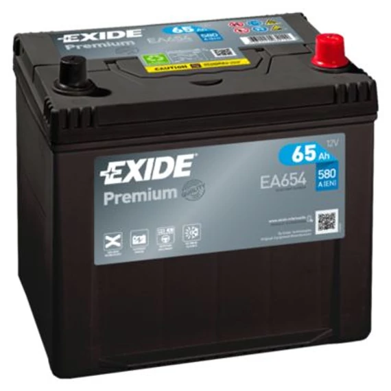 EXIDE Premium EA654 12V 65Ah 580A szgk akkumulátor j+ japán